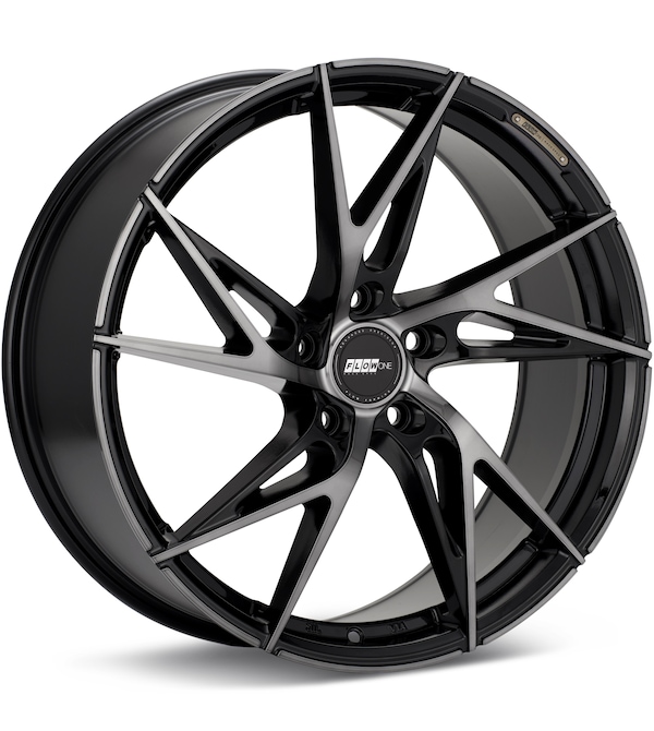 FLOW ONE Race Spec F8 Black Machined w/Dark Tint wheel image