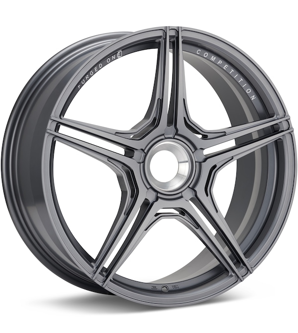 FORGED ONE Competition FF05 CenterLock Satin Graphite wheel image