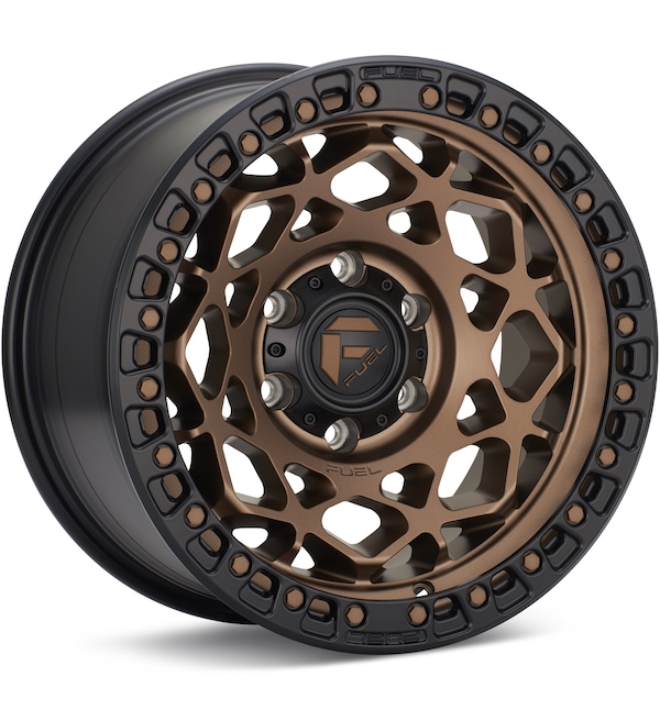 Fuel Off-Road Unit Matte Bronze w/Black Ring wheel image