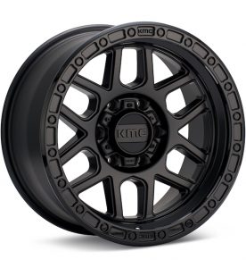 KMC KM544 Mesa Black w/Gloss Black Lip wheel image