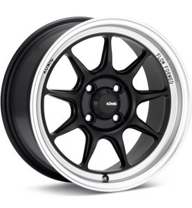 Konig Countergram Mt Black w/Mt Machined Lip wheel image