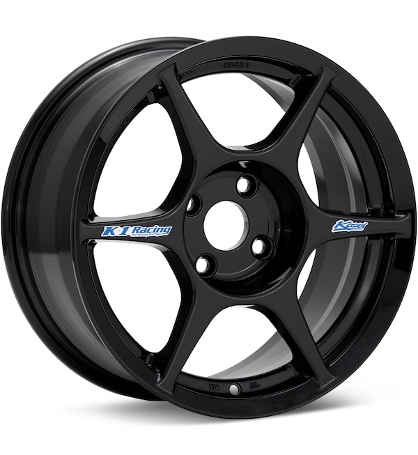 Kosei K1 Racing Gloss Black wheel image