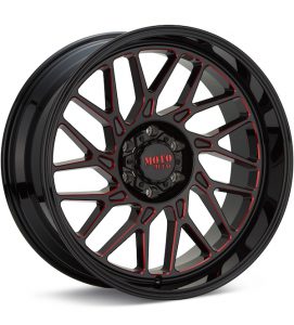 MOTO METAL MO805 Predator Black w/Red Accent wheel image