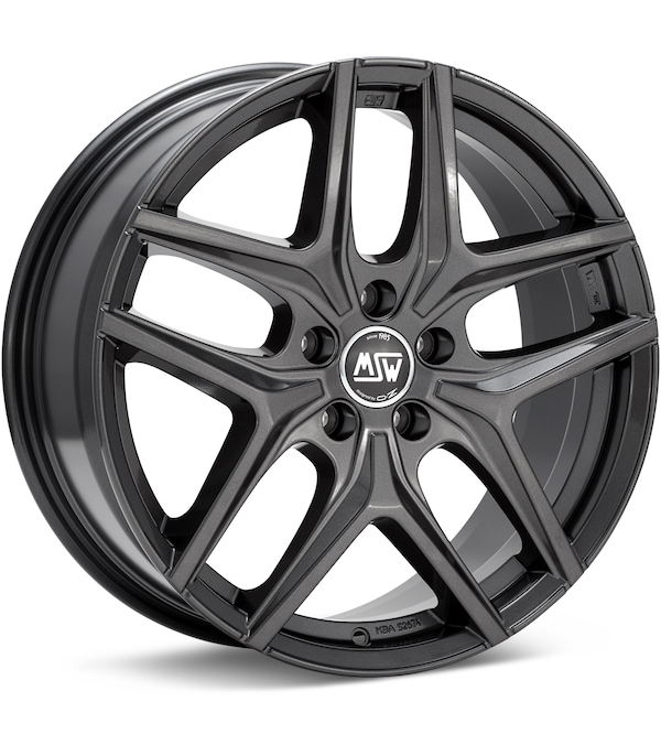 MSW Type 40 Gloss Gunmetal Silver wheel image