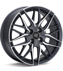 MSW Type 50 4-Lug Machined w/Gunmetal Accent wheel image
