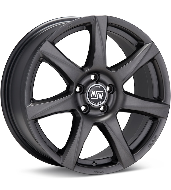 MSW Type 77 Matte Dark Grey wheel image
