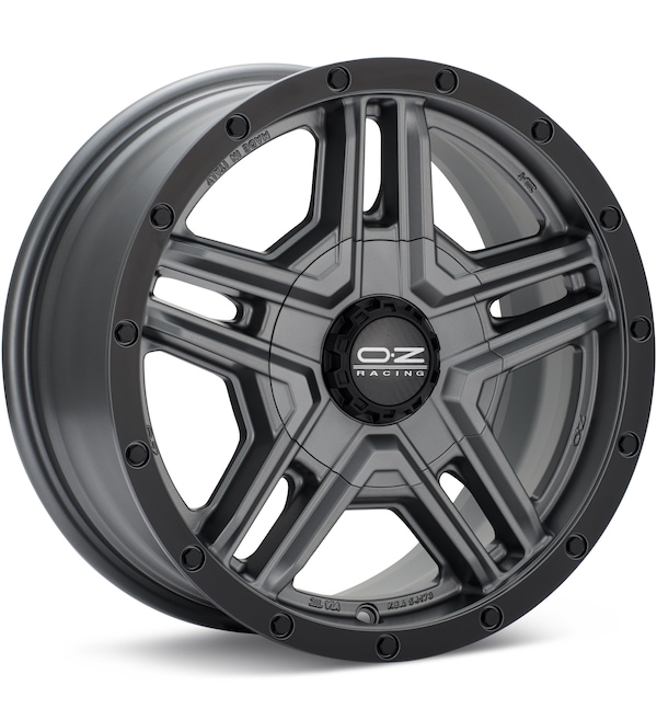 O.Z. Rally Adventure Matte Graphite w/Black Lip wheel image