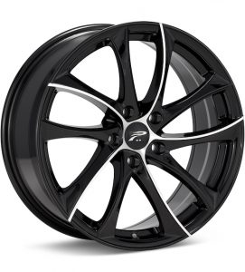 Platinum Gyro Machined w/Black Accent wheel image