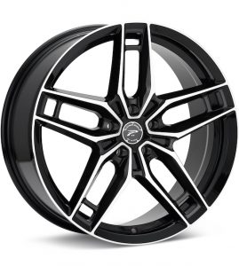 Platinum Lotus Machined w/Gloss Black Accent wheel image