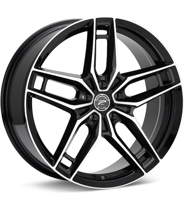 Platinum Lotus Machined w/Gloss Black Accent wheel image