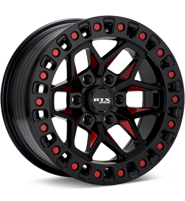 RTX Wheels Zion Gloss Black w/Red Accent wheel image