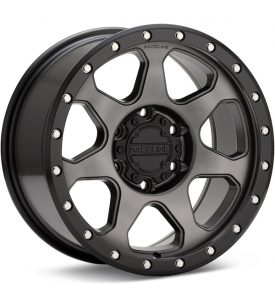Raceline 7X Gunmetal w/Black Ring wheel image