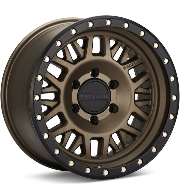 Raceline Ryno Matte Bronze w/Black Ring wheel image
