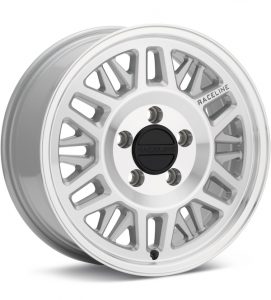 Raceline Ryno Van Silver Machined w/Clearcoat wheel image