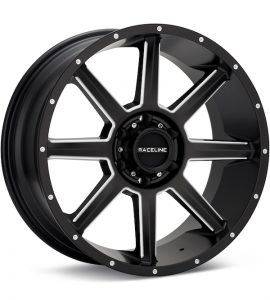 Raceline Stryker Black w/Milled Accent wheel image