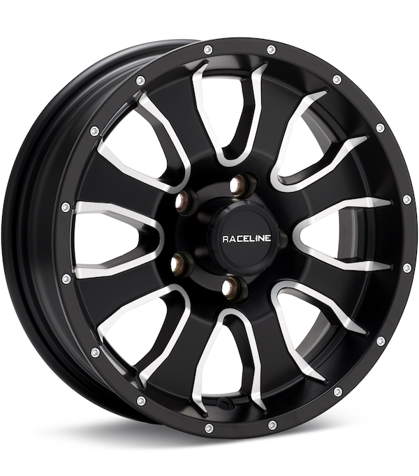 Raceline Trailer 860M Mamba Machined w/Satin Black Accent wheel image