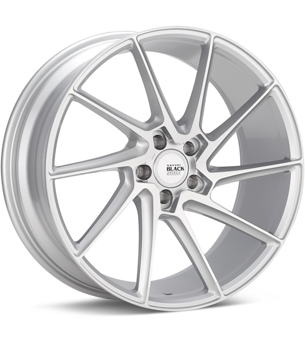 Savini Black di Forza BM15 Right Silver Machined w/Clearcoat wheel image