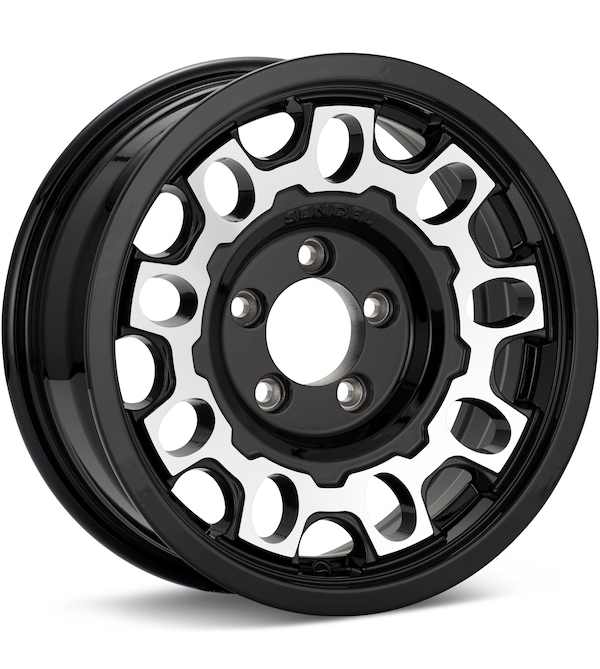 SenDel Towable T17 Machined w/Black Accent wheel image