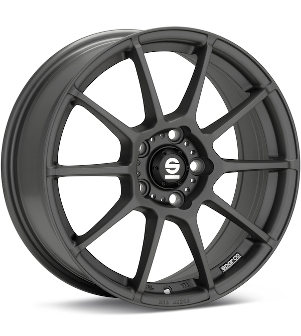 Sparco Assetto Gara Matte Graphite Silver wheel image