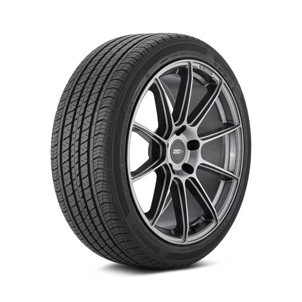 Continental ProContact RX tire full Showing Continental ProContact RX tire mounted on sample wheel