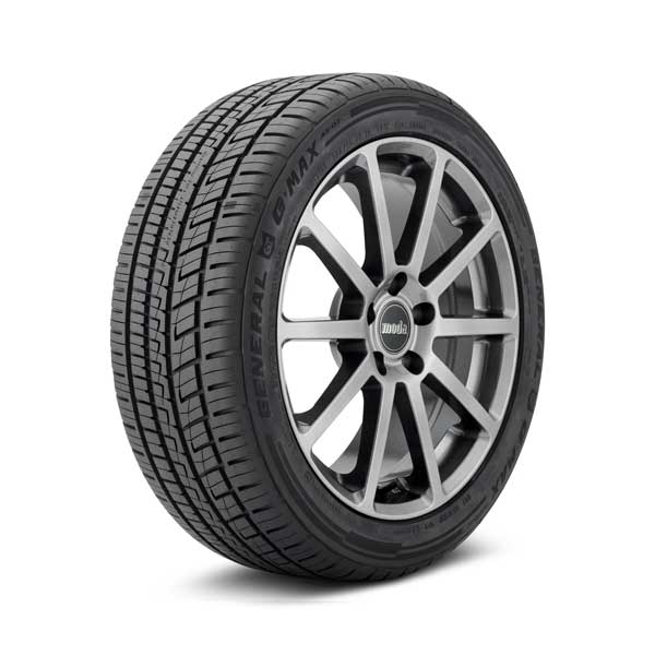 General G MAX AS 07 tire Showing General G MAX AS 07 tire mounted on a sample wheel
