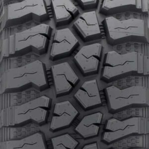 Showing Goodyear Wrangler Enforcer MT tire tread details