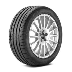 Pirelli Cinturato P7 tire mounted on sample wheel Full image of Pirelli Cinturato P7 tire installed on wheel