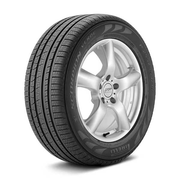 Pirelli Scorpion Verde tire Showing Pirelli Scorpion Verde tire mounted on sample wheel
