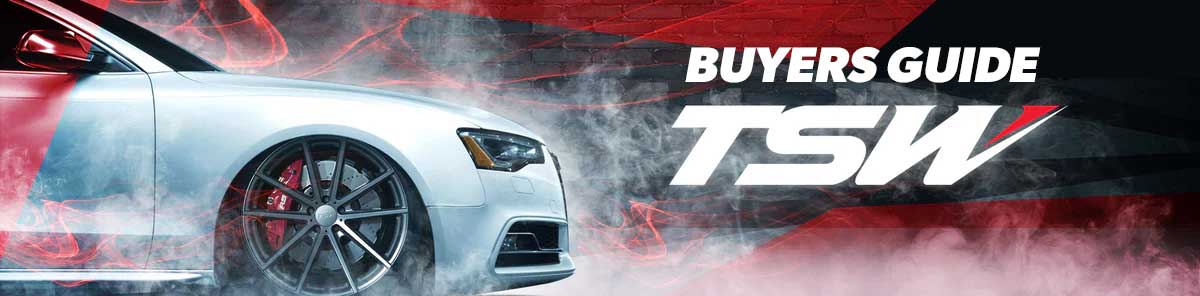 Showing TSW Wheels Review Banner with Slammed Audi