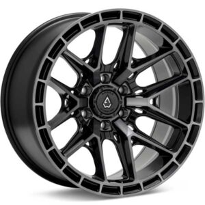 Showing Arena Wheel Battle A114 Gloss Black Machine w DarkTint full image