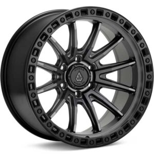 Showing Arena Wheel Mission A103 Gunmetal w Black Lip full image