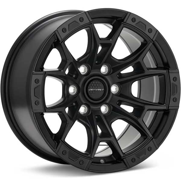 Showing Defiant DF04 Satin Black Wheel full image