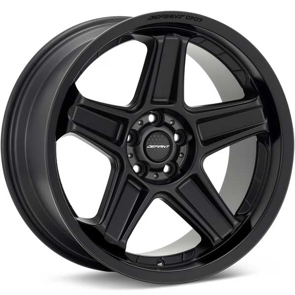 Showing Defiant DF07 Satin Black Wheel full image