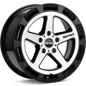 Showing REIKA Wheels R20 Teton Machined w Gloss Black Accent full image