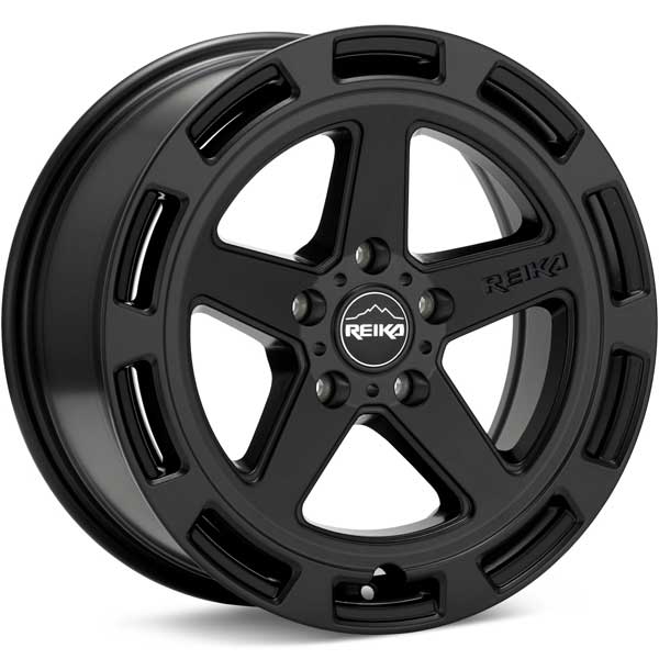 Showing REIKA Wheels R20 Teton Satin Black full image