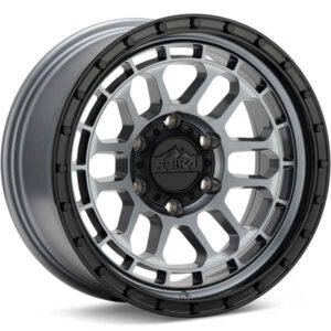 Showing REIKA Wheels R35 Rambler Gloss Graphite w Black Ring full image