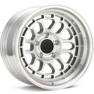 Showing REIKA Wheels R35 Rambler N38 Silver Machined w Clearcoat full image