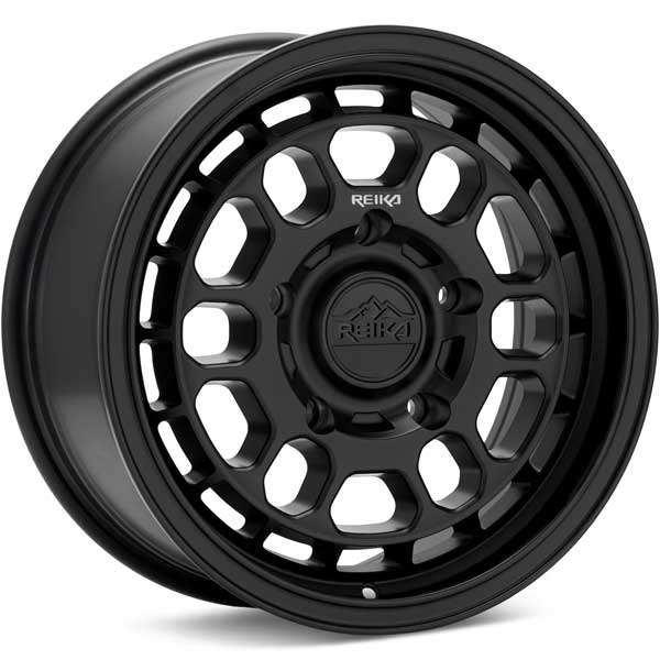 Showing REIKA Wheels R35V Rambler Van Satin Black full image