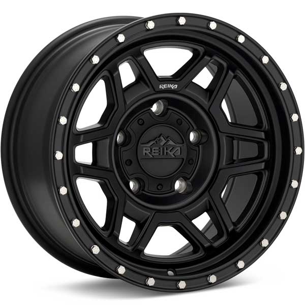 Showing REIKA Wheels R40 Trooper Satin Black full image