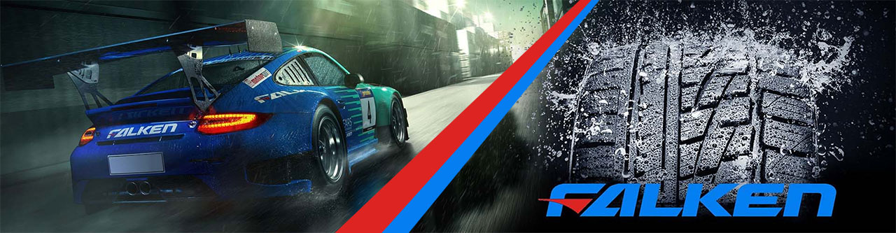 Showing Falken tires banner